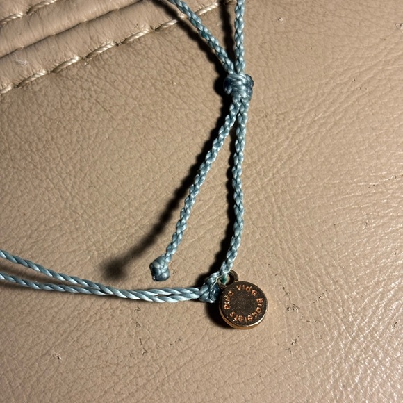 Puravida Rose Gold Smoke Seaglass adjustable Bracelet. In EUC! - Picture 4 of 5